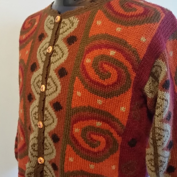 Peruvian Perfection Alpaca Hand Knit Sweater Large - Picture 8 of 8